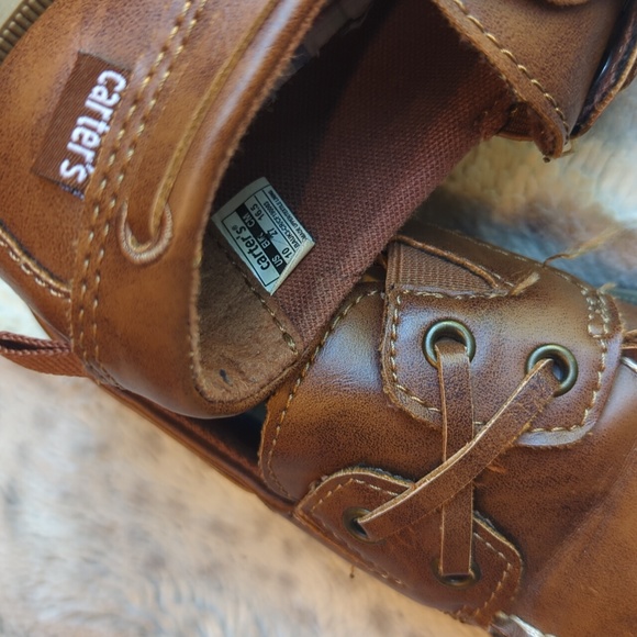 Carter's brown toddler boat shoes - Picture 4 of 5